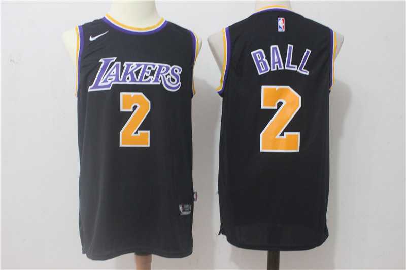 Nike Los Angeles Lakers #2 Lonzo Ball Black Stitched Jersey,We sell and wholesale Nike Los Angeles Lakers #2 Lonzo Ball Black Stitched Jersey on line form chian!